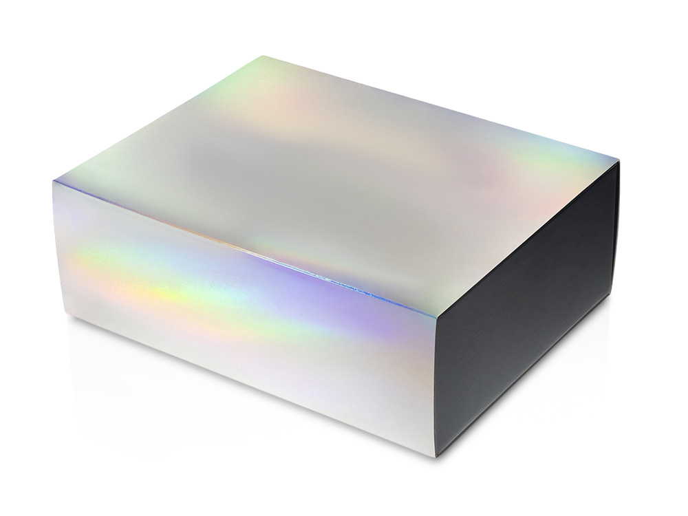 Подарочная коробка с голографическим шубером «Aurora», L