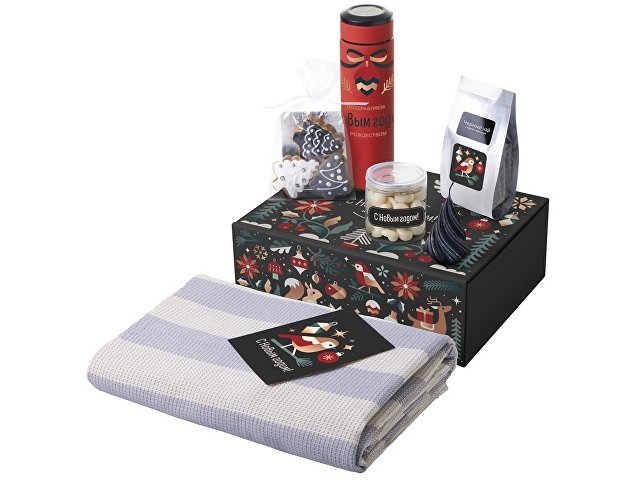 Подарочный набор «Re:Warm» с пледом, термосом и свечой thumbnail