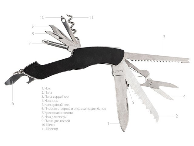 Мультитул-складной нож «Demi» 11-в-1 thumbnail