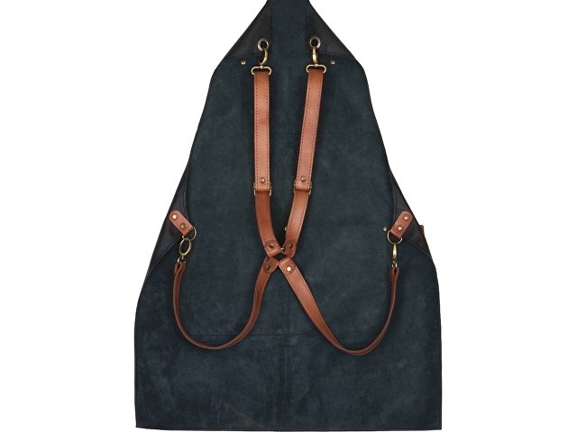 Фартук из натуральной кожи с карманами