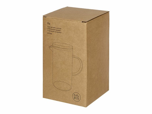 Стеклянный кувшин с крышкой из пробки «Fiz» thumbnail