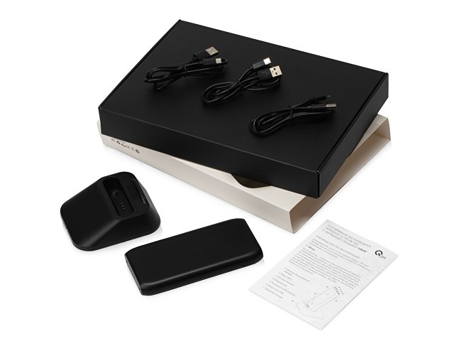 Беспроводное портативное зарядное устройство с зарядной станцией «UnIQ», 10000 mAh thumbnail