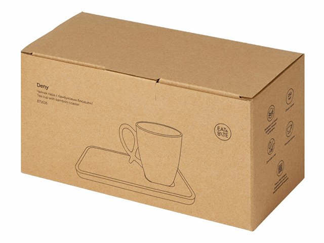 Чайная пара с бамбуковым блюдцем «Deny» thumbnail