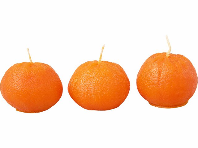 Набор свечей «Мандарины в сетке», без аромата thumbnail