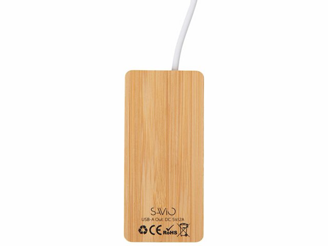 USB хаб с подсветкой лого «Reedia S5», 3*USB, 1*Type C