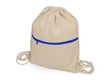 Рюкзак-мешок хлопковый «Lark» с цветной молнией (арт. 955112)
