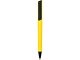 Ручка пластиковая soft-touch шариковая «Taper», желтый/черный