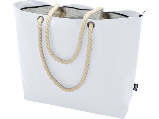 Пляжная сумка-холодильник Panama GRS из переработанных материалов с ручками-шнурками thumbnail