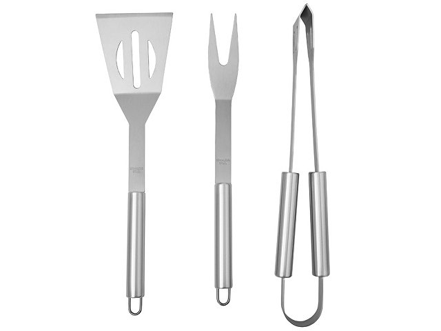 Набор для барбекю в кейсе: лопатка, щипцы, вилка «Salvy» thumbnail