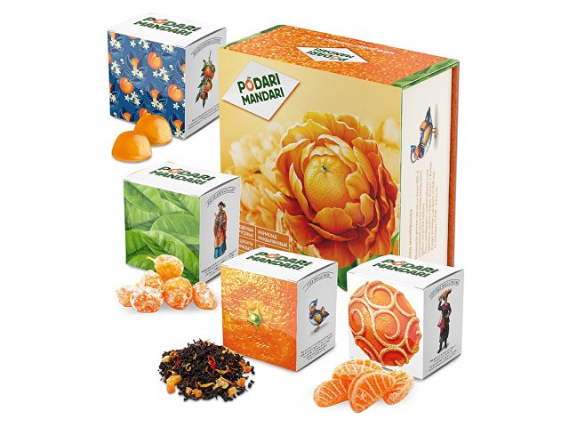 Подарочный набор с чаем и сладостями «ПодариМандари» thumbnail