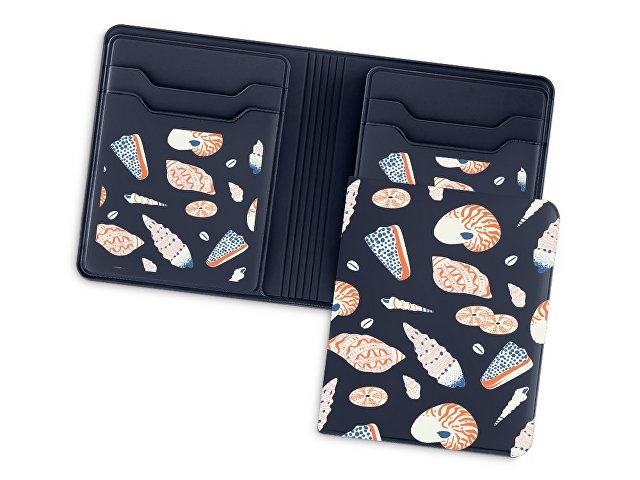 Картхолдер с отделением для наличных денег с возможностью полноцветной УФ-печати, софт-тач thumbnail