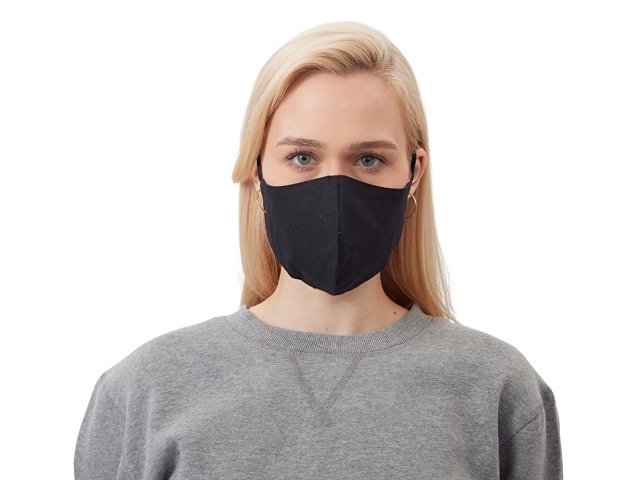 Маска для лица многоразовая из хлопка, анатомической формы thumbnail