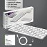 Беспроводная клавиатура Air Keyboard для MAC, Windows, 500 мАч, алюминий, белый, Deppa