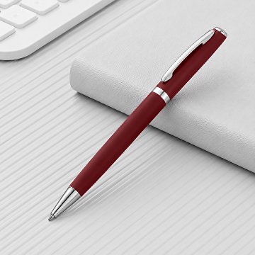 Ручка металлическая soft-touch шариковая «Flow»