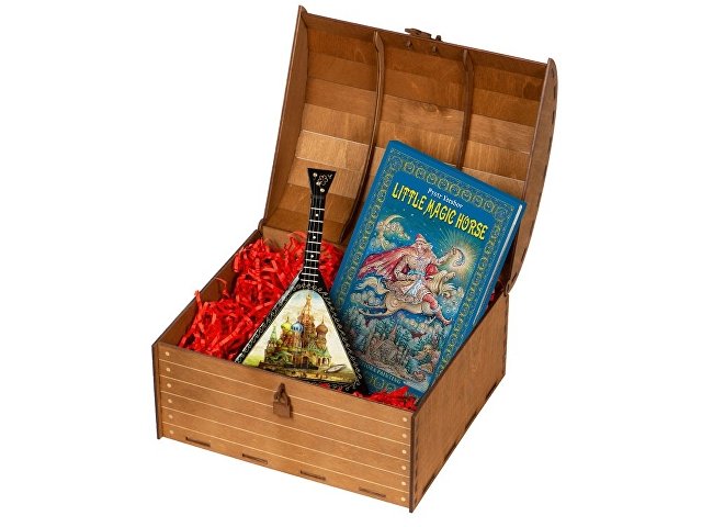 Подарочный набор «Музыкальная Россия»: балалайка, книга «Конек - горбунок» thumbnail