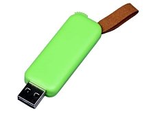 USB 3.0- флешка промо на 64 Гб прямоугольной формы, выдвижной механизм