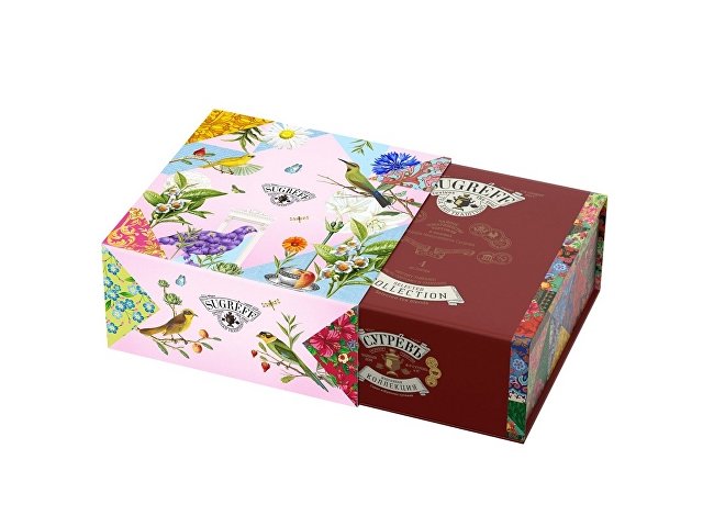 Подарочный набор c купажами чая и сладостями «Весенние птицы» thumbnail