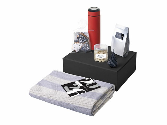 Подарочный набор «Re:Warm» с пледом, термосом и свечой