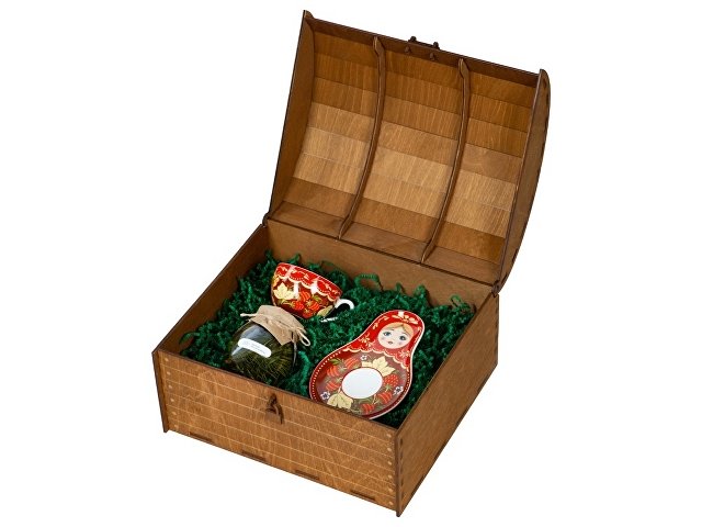 Подарочный набор: чайная пара, варенье из ели и мяты
