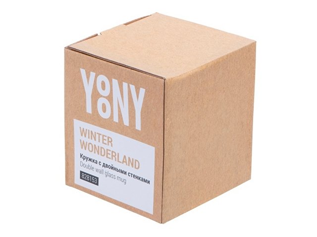 Кружка с двойными стенками с елочкой внутри «Winter Wonderland»