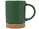Кружка 450 мл с пробковым дном "Корк & Бон", глубокий зеленый