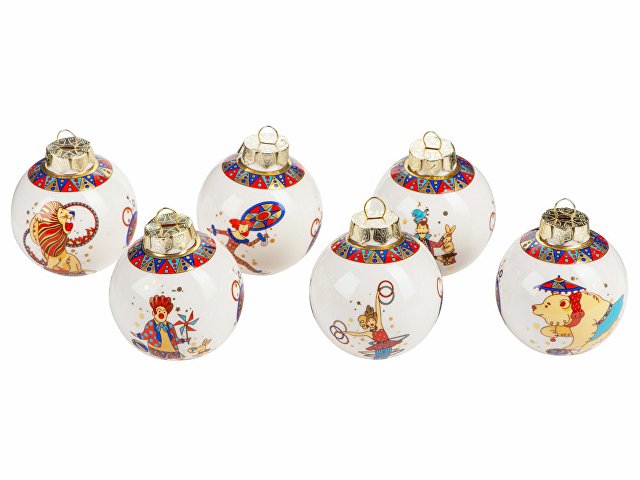 Набор новогодних шаров, 6 шт thumbnail