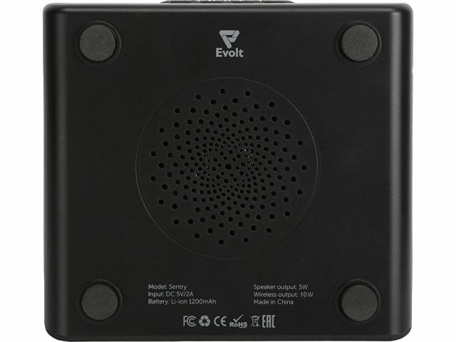 Беспроводная колонка с часами и функцией беспроводной зарядки «Sentry» thumbnail