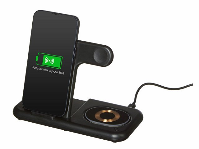 Беспроводная зарядная станция 3-в-1 «MajestIQ», 15 Вт thumbnail