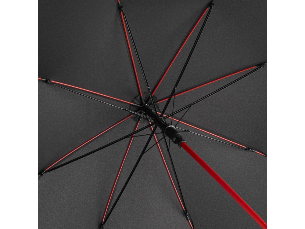 Зонт-трость «Colorline» с цветными спицами и куполом из переработанного пластика