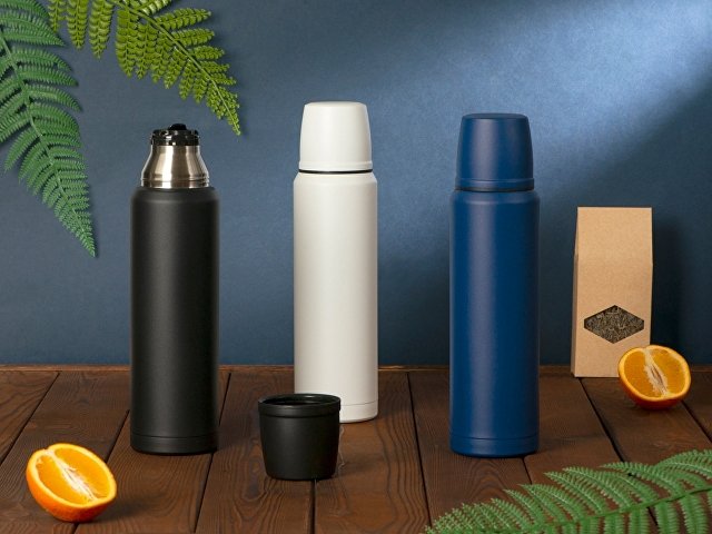 Вакуумный термос с медной изоляцией «Stern», крафтовый тубус, 1000 мл thumbnail