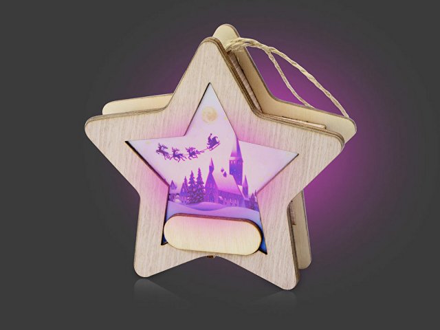 Новогодняя подвеска с подсветкой «Звезда» thumbnail