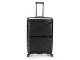 Чемодан TORBER Nevo, чёрный, полипропилен, 49 х 28 х 76 см, 95 л