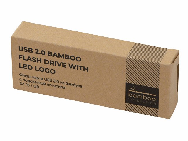 USB 2.0- флешка на 32 Гб c подсветкой логотипа «Bamboo LED» thumbnail
