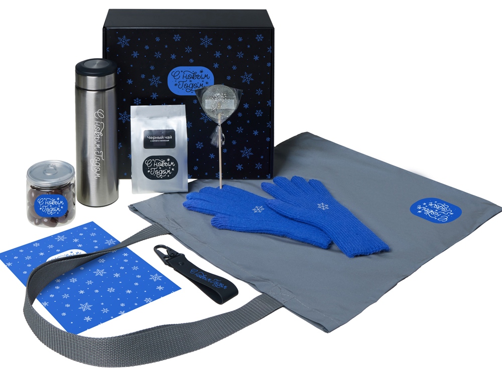 Подарочный набор «Re:Breathe» с перчатками, термосом и чаем