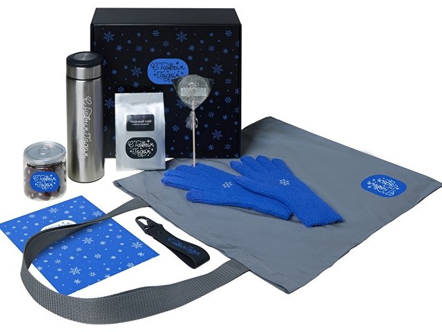 Подарочный набор «Re:Breathe» с перчатками, термосом и чаем thumbnail