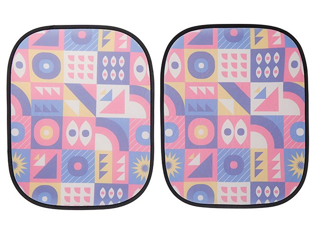 Комплект из 2-х автомобильных солнцезащитных экранов с возможностью полноцветной печати