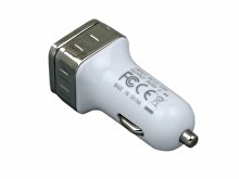 Квадратная автомобильная зарядка на 2 USB-порта (арт. 6024.00), фото 3