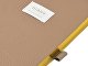 Ежедневник недатированный А5 "Total beige" с нашивкой, бежевый