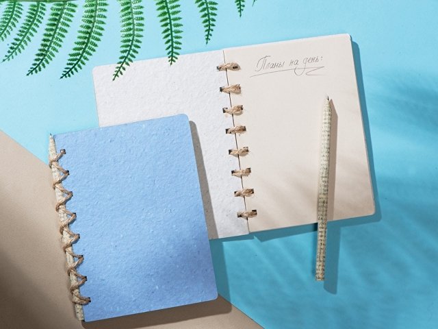 Блокнот А6 с бумажным карандашом и семенами цветов микс thumbnail