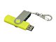 Флешка с  поворотным механизмом, c дополнительным разъемом Micro USB, 64 Гб, желтый
