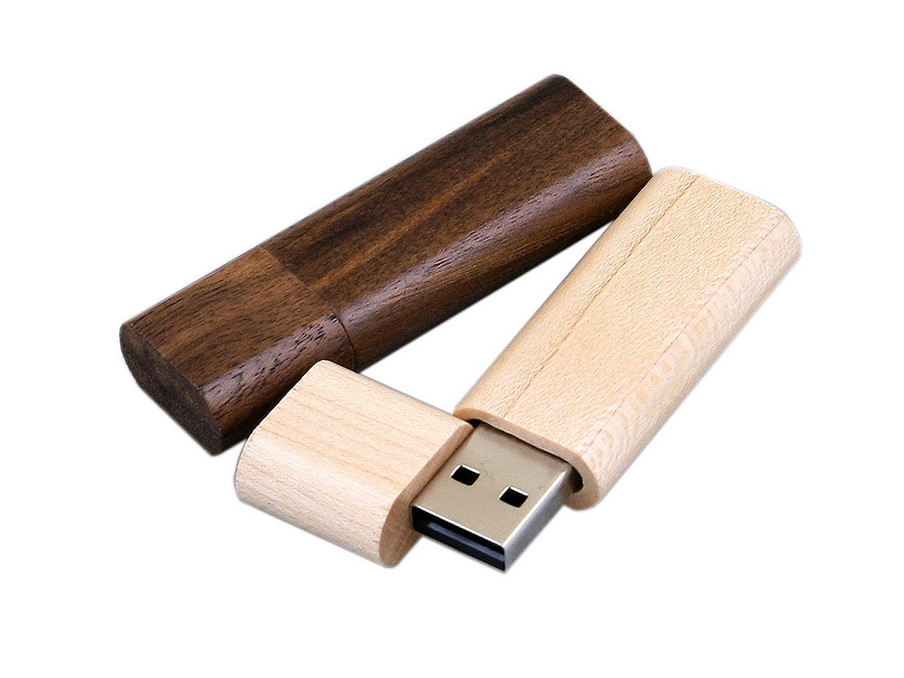 USB 2.0- флешка на 8 Гб эргономичной прямоугольной формы с округленными краями