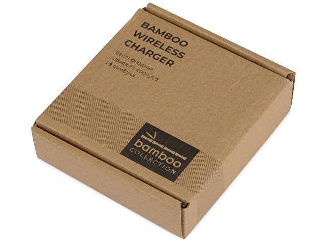 Беспроводное зарядное устройство из бамбука «Cap» thumbnail