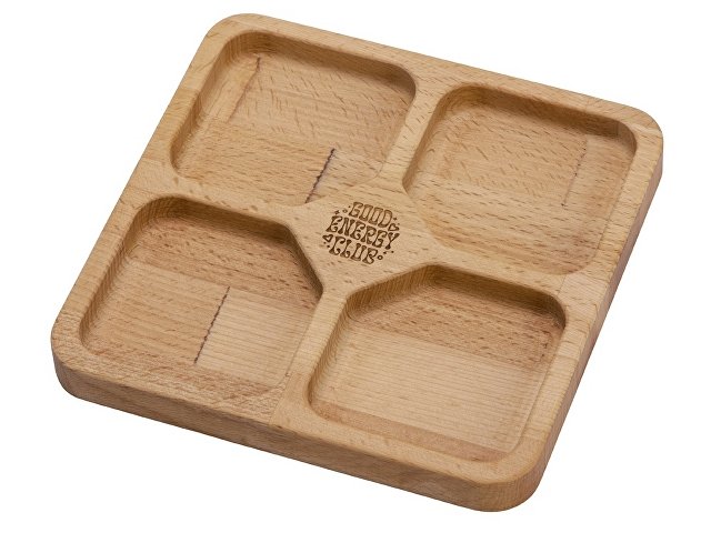 Менажница квадратная «Snacks» с гравировкой thumbnail