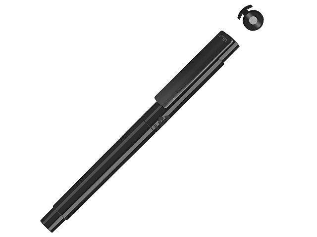 Капиллярная ручка в корпусе из переработанного материала rPET "RECYCLED PET PEN PRO FL», черный с серыми чернилами