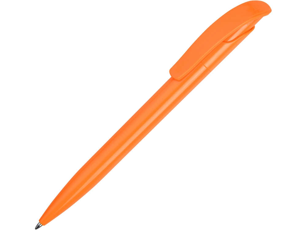 Ручка шариковая Senator модель Challenger Polished, оранжевый