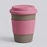 Стакан с силиконовой крышкой "Cafe", dust pink
