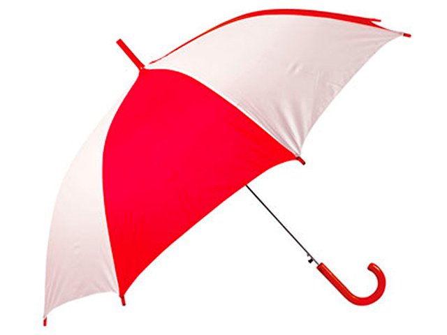 Зонт-трость "Тилос", красный/белый