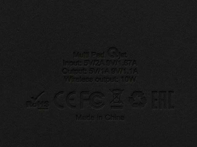 Многофункциональный коврик для мыши «Multi Pad» с беспроводной зарядкой и LCD экраном, 10 Вт