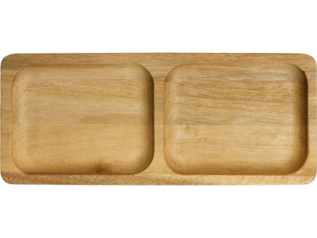 Менажница из акации с двумя секциями «Almond» thumbnail