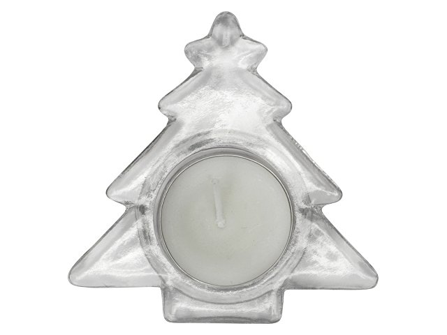 Подсвечник стеклянный со свечой thumbnail